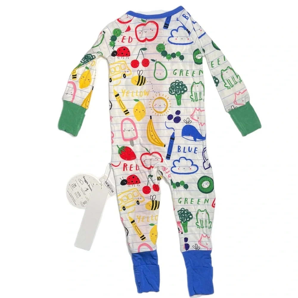 Little Sleepies “Coloring Crew” Zippy 6-12 - Picture 3 of 7